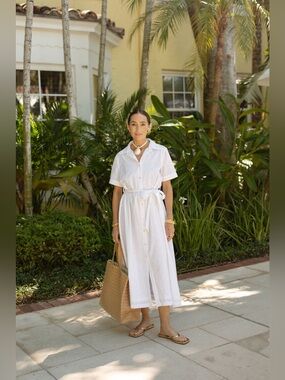 LA MAREGOLD The Juliette Dress in Cloud White Eyelet Size Medium VGUC
